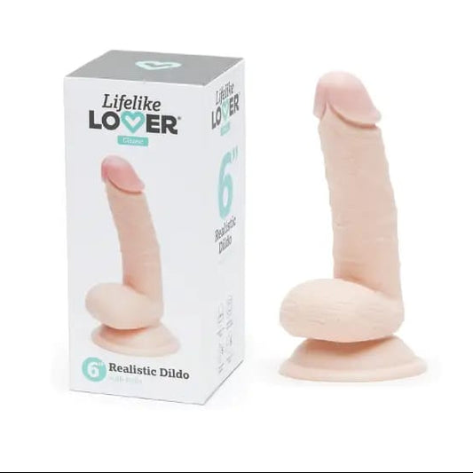 lifelike lover luxe ultra realistic silicone dildo 6 inch